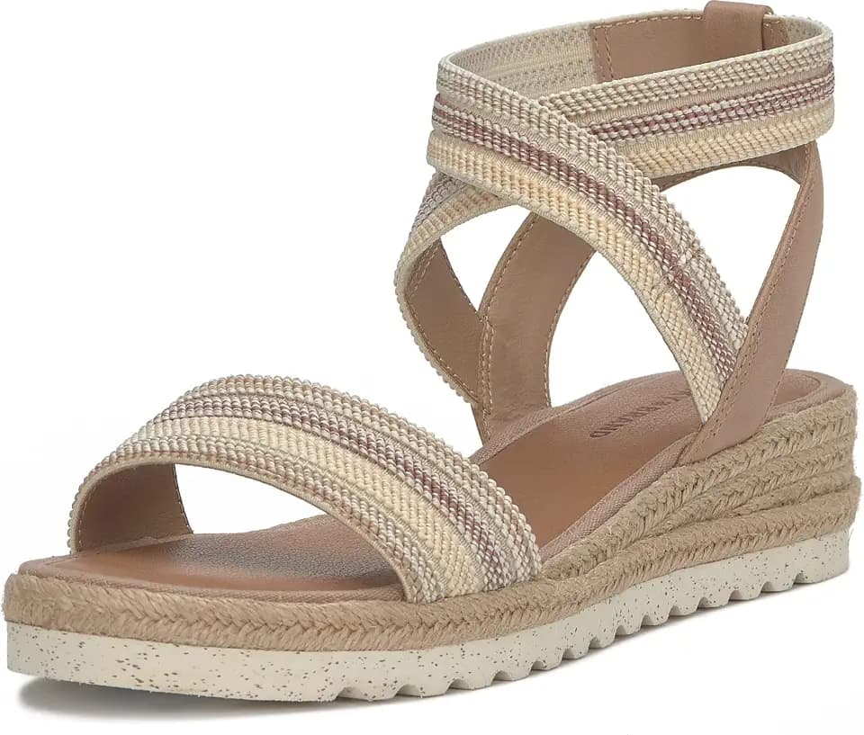 Lucky Brand Women's Thimba Cross Strap Espadrille Sandal