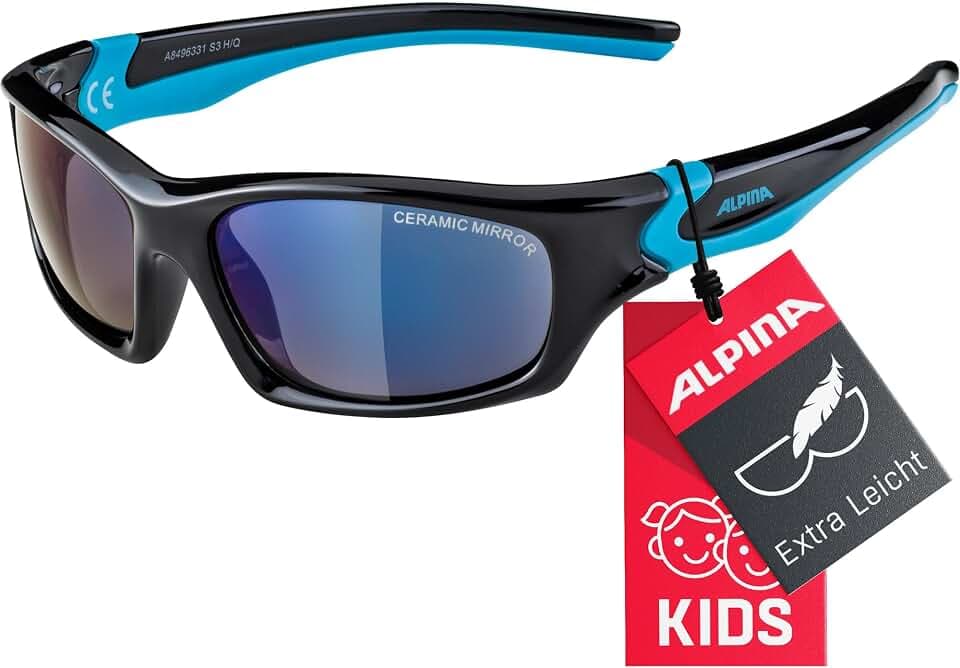 ALPINA FLEXXY TEEN - Flexible und Bruchsichere Sonnenbrille für Kinder, ideal für Alltag und Sport, mit UV-A-, B- & -C-Schutz