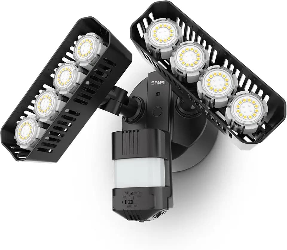 SANSI Hardwired Motion Sensor Flood Light, Dusk to Dawn Security Lights