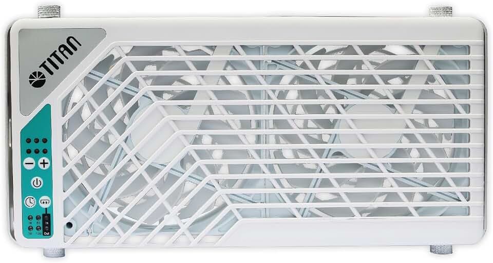 Titan TTC-SC21/ V4 Fenster-Doppellüfter 2x140mm mit Fernbedienung, für Wohnmobil