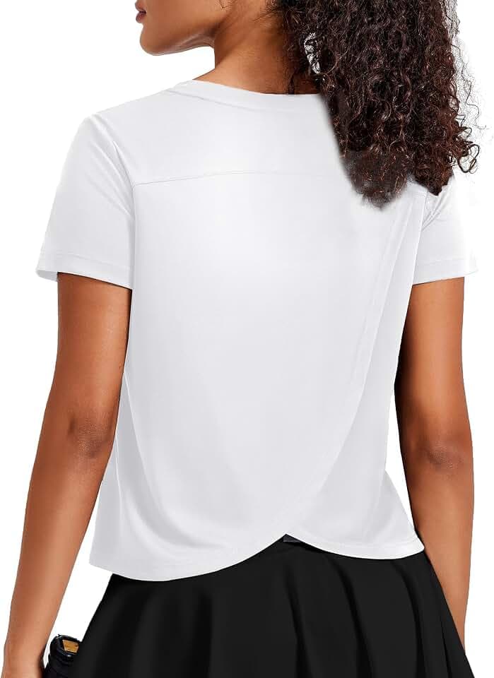 PINSPARK Sportshirt Damen Kurzarm UPF 50+ UV-Schutz Twist-Detail am Rücken