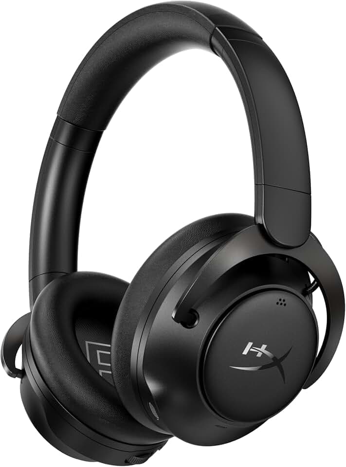 HyperX Cloud Mix 2 – Dual Wireless Over-Ear Headphones with ANC, 2,4GHz dongle, Bluetooth 5.3, PC, PS5, Nintendo Switch, Steam Deck, Mobile, USB-C – Black