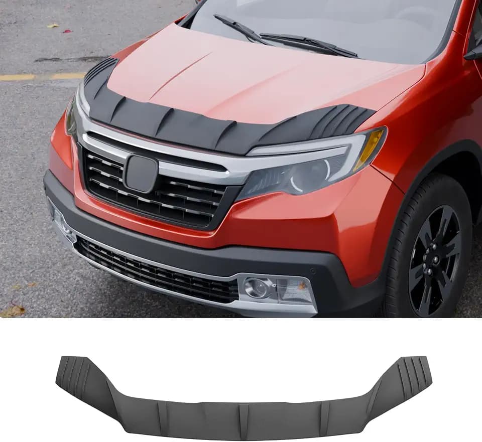 TPE Hood Protector Compatible with 2017-2020 Honda Ridgeline 2016-2022 Pilot 2019-2021 Passport Hood Shield TPE Hood Deflector Hood Guard for 2019 Ridgeline Accessories