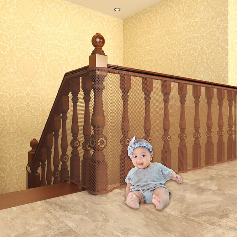 Treppenschutznetz für Kinder, Verdicken Niedlich Tier Schutznetz Treppe