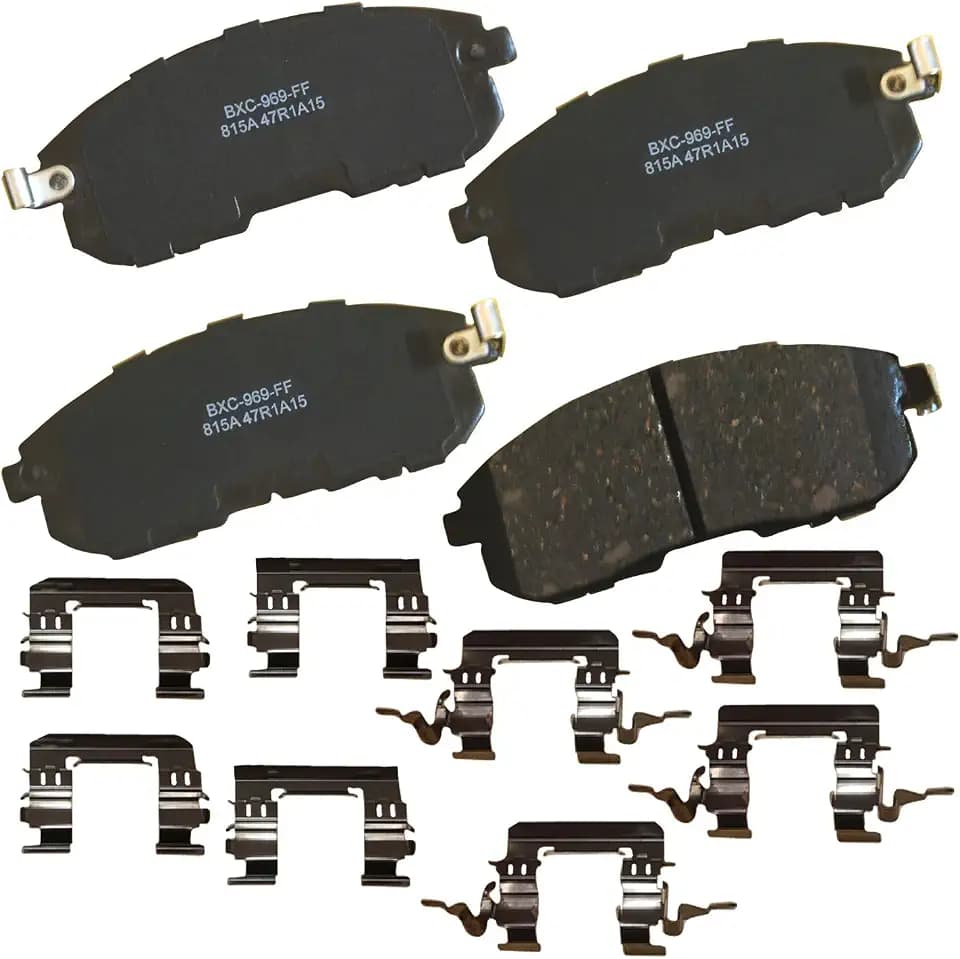 Bendix Premium SBC815A Ceramic Front Brake Pads for Select Models INFINITI I35, Nissan Altima, Cube, Maxima, Sentra, Versa, Renault Safrane, Suzuki SX4, SX4 Crossover