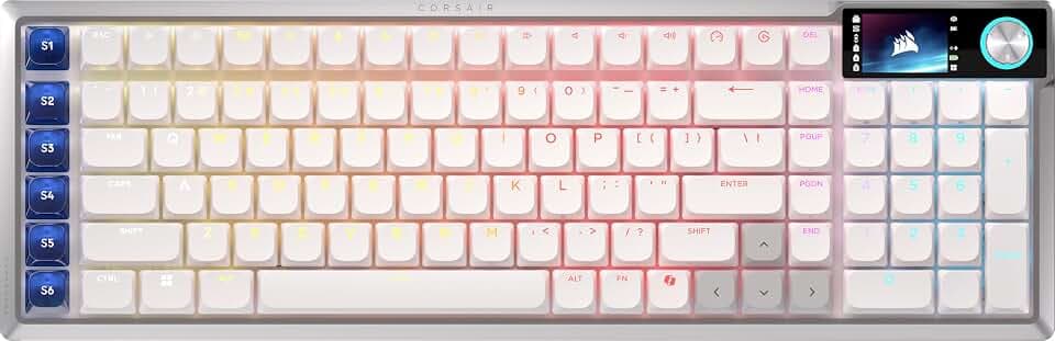 Corsair Vanguard AIR 99 Wireless RGB Gaming Keyboard – US QWERTY – White