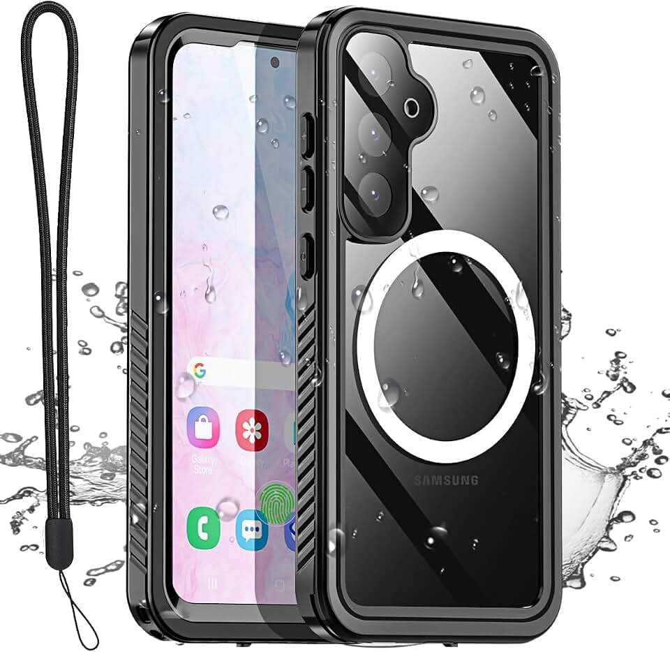 AICase für Samsung Galaxy S25 Plus Hülle Wasserdicht,Handyhülle Galaxy S25 Plus Schutzhülle Wasserfest mit Magsafe,360 Outdoor Stoßfest Staubdicht Panzerhülle mit Kameraschutz/Displayschutz