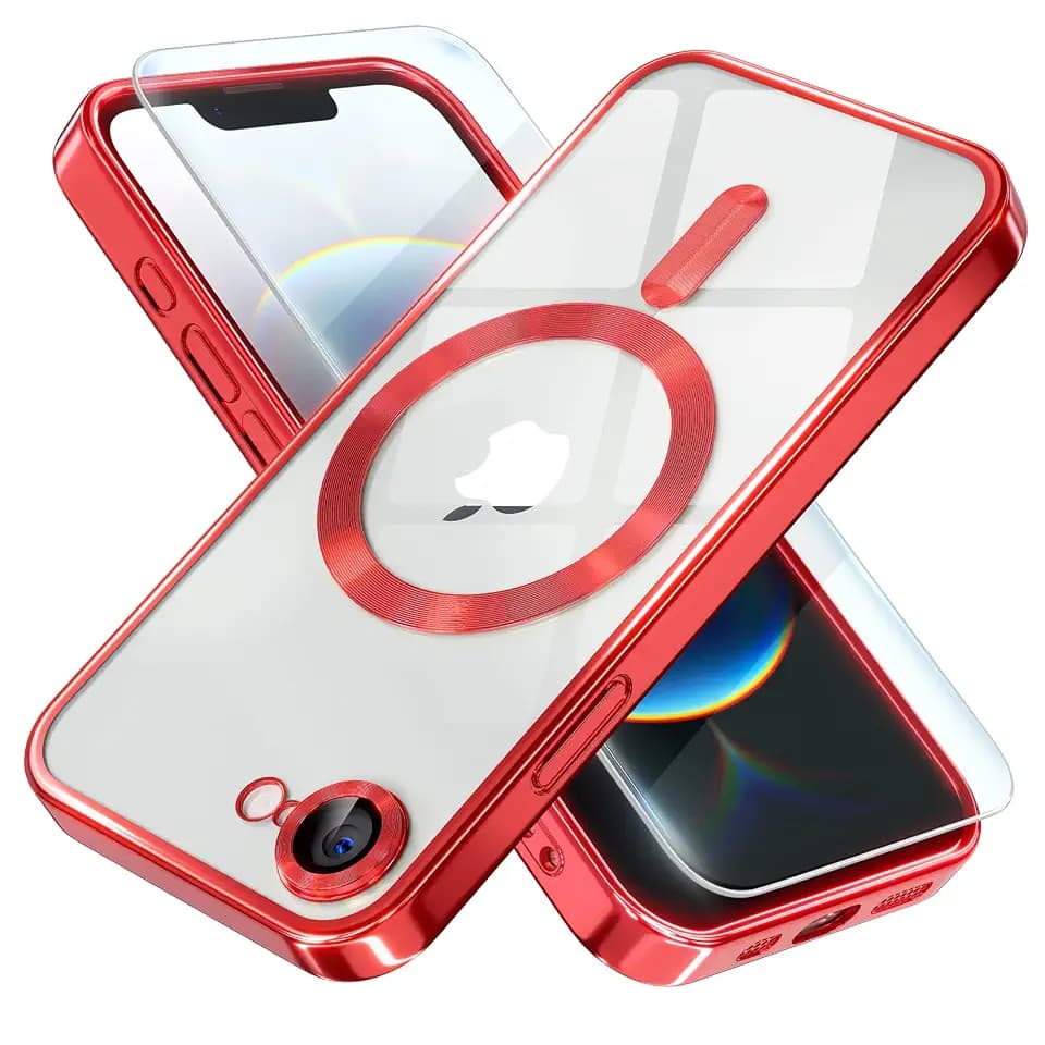Misea Magnetic for iPhone 17e / 16e Case Compatible with MagSafe Red
