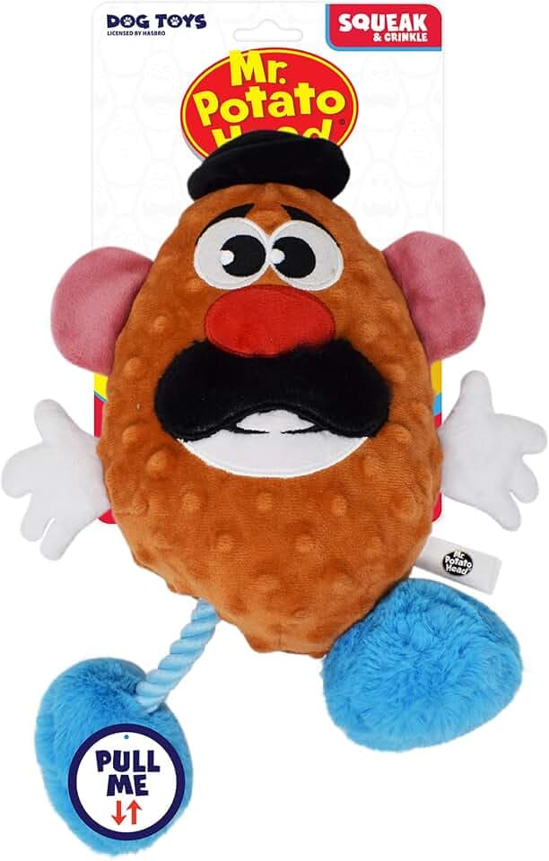 Hasbro 11in Dog Toys Squeak and Crinkle Mr. Potato Head - Mixed Colors