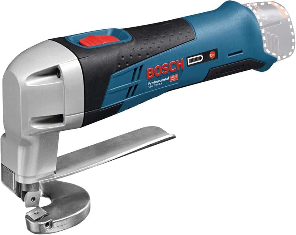 Bosch PRO 12V System Akku Blechschere GSC 12V-13 (inkl. Innensechskantschlüssel, 1x Ober- und Untermesser für Blechschere, Einlage, ohne Akku/Ladegerät)