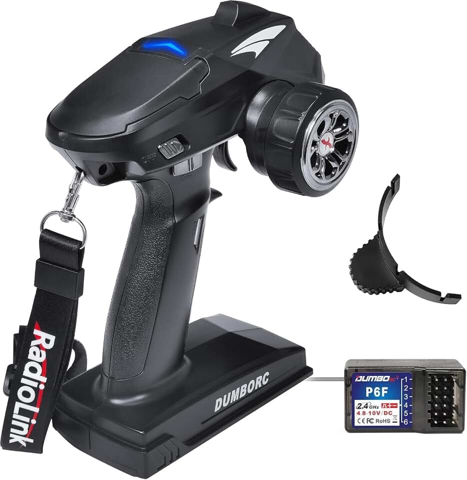 DUMBORC X4 2,4 GHz 4-Kanal-RC-Fernsteuerung und P6F-Gyro-Empfänger
