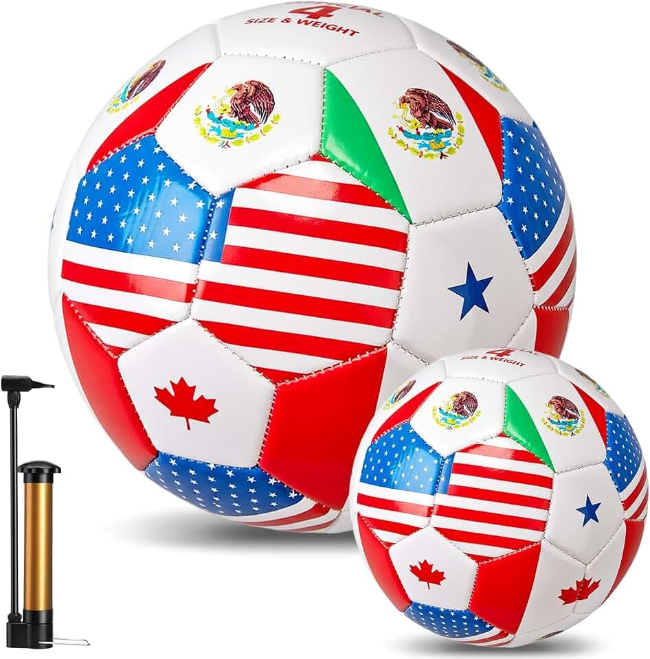 Civaner Multi Country Flag Soccer Ball for Training Practice