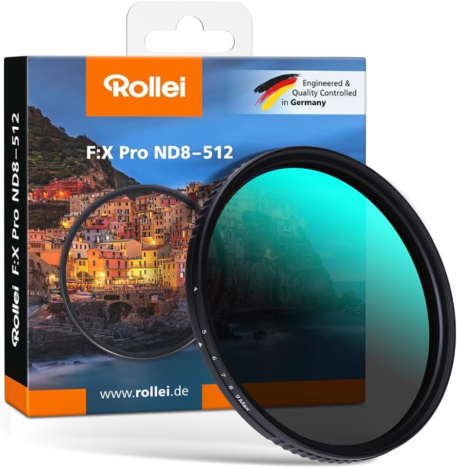 Rollei 72mm F:X Pro Variabler ND8-ND512 Rundfilter aus Glas