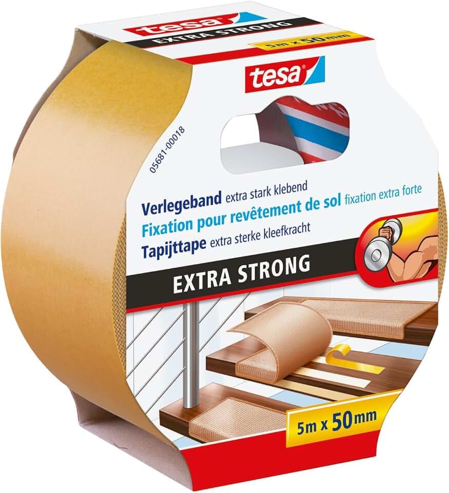 tesa Verlegeband extra stark klebend - 5 m x 50 mm