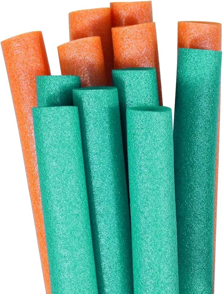 Pool Mate 12-Pack Teal and Orange Pool Noodles, Made in Canada