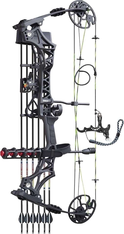 Archery Compound Bow Set 20-70 LBS, Draw Length 19"-31", up to IBO 320 fps, Hunting Compound Bow with All Accessories for Archery Hunting Target Shooting Practice RTH