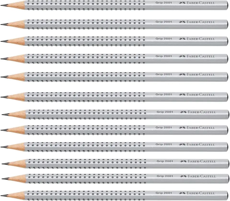 Faber-Castell - Bleistifte Set Grip 2001 HB, 12 Stück