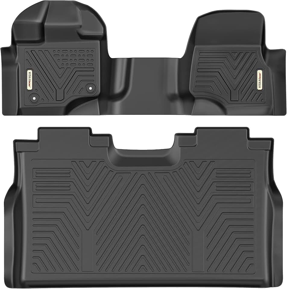 YITAMOTOR Floor Mats for Ford F150 2015-2026 SuperCrew Cab Front Bench Seat
