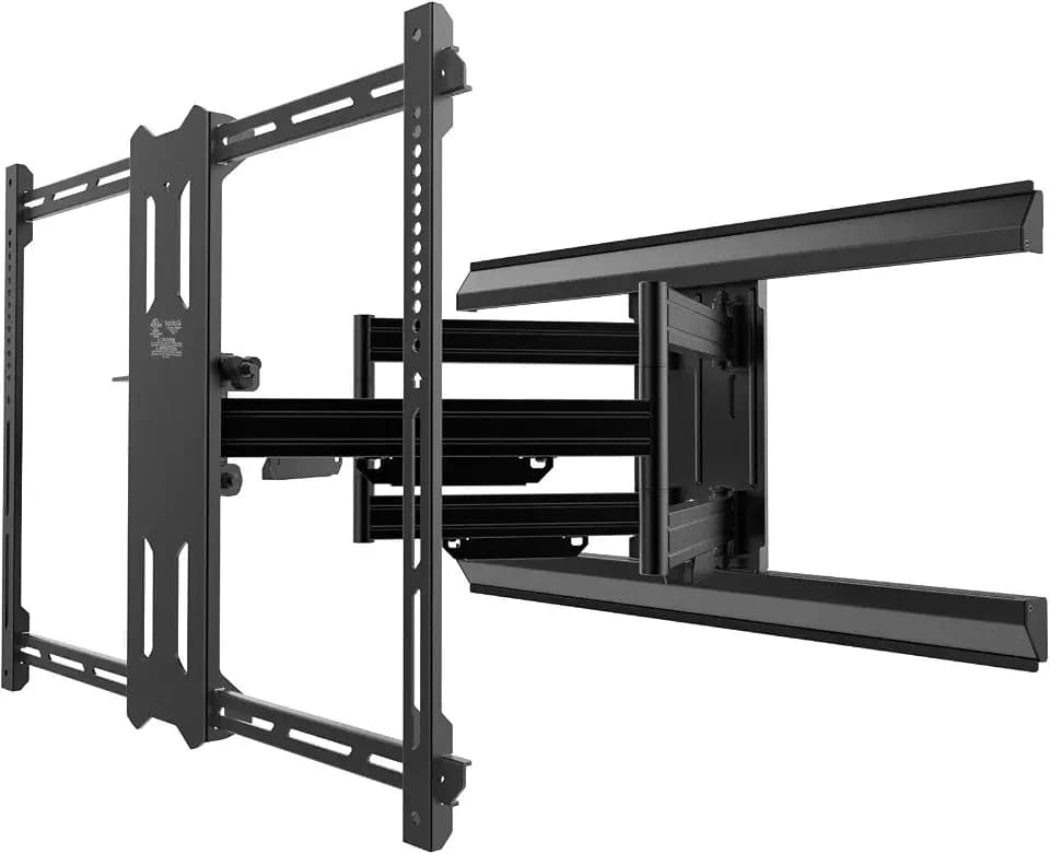 Kanto PMX700 Pro Series Full Motion Articulating TV Wall Mount for 50" to 100" TVs | Adjustable Positioning | Integrated Cable Management | Toolless Tilt