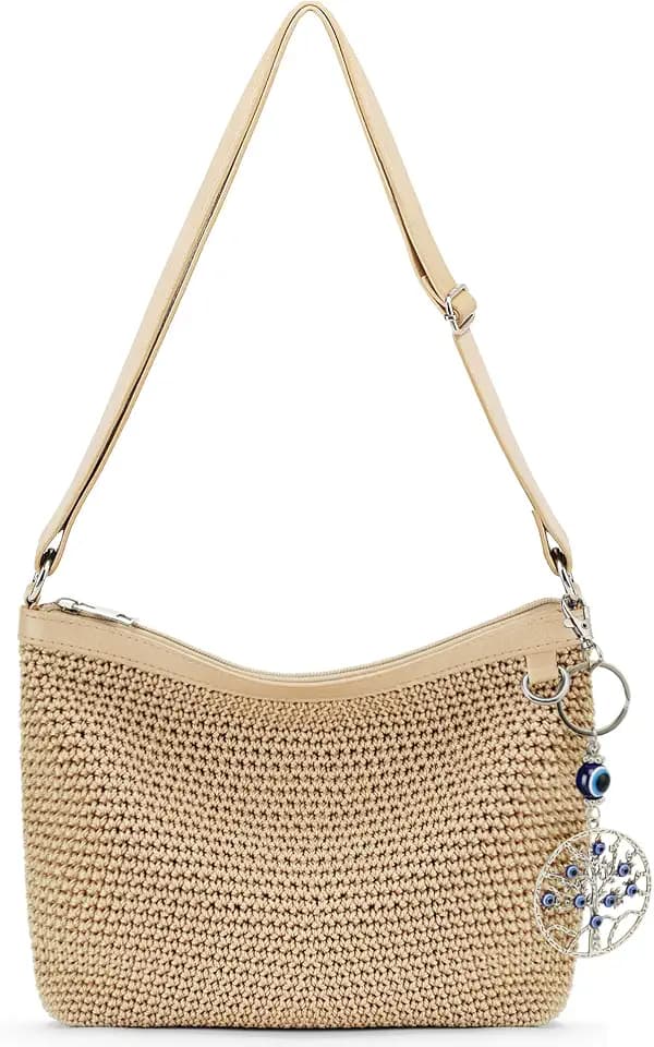 Crochet Purse for Women Small Woven Crossbody Bags for Vacation