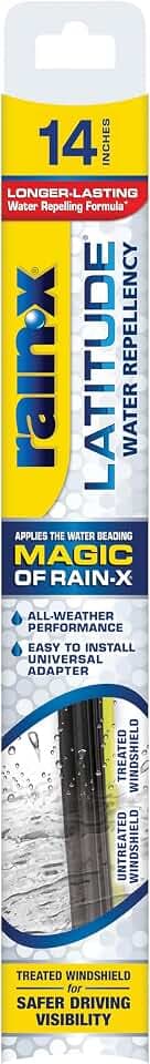 Rain-X 5079272-2 Repellency Water Repellent Wiper Blades, 14" Windshield Wiper, All Weather Streak-Free for Enhanced Visibility w/Water Repellency Formula
