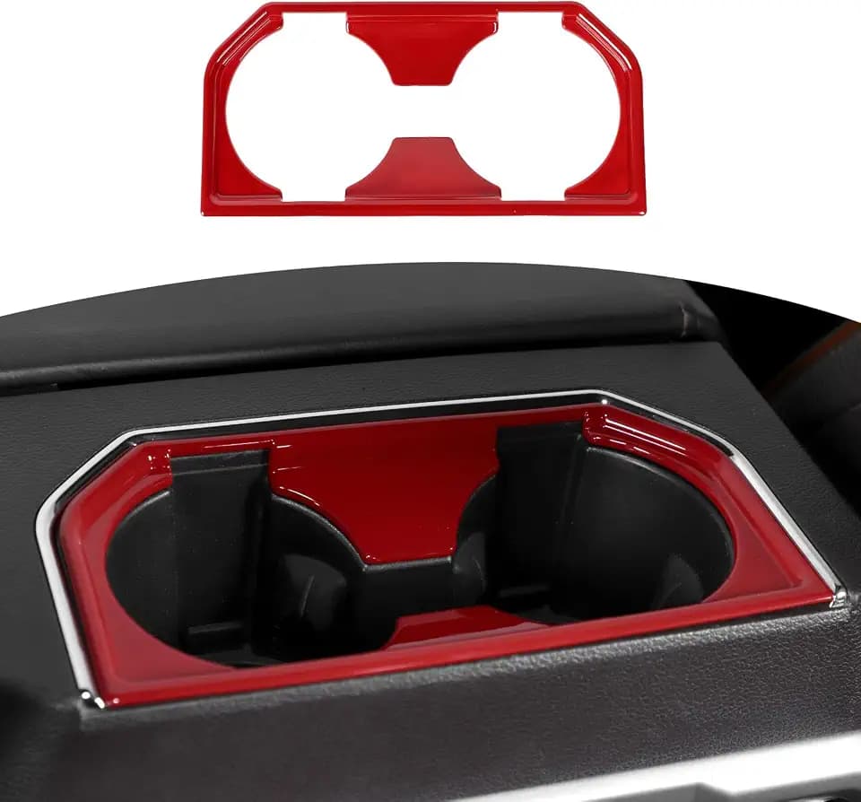 RT-TCZ Rear Seat Cup Holder Panel Trim Cover for Ford F150 2015-2020