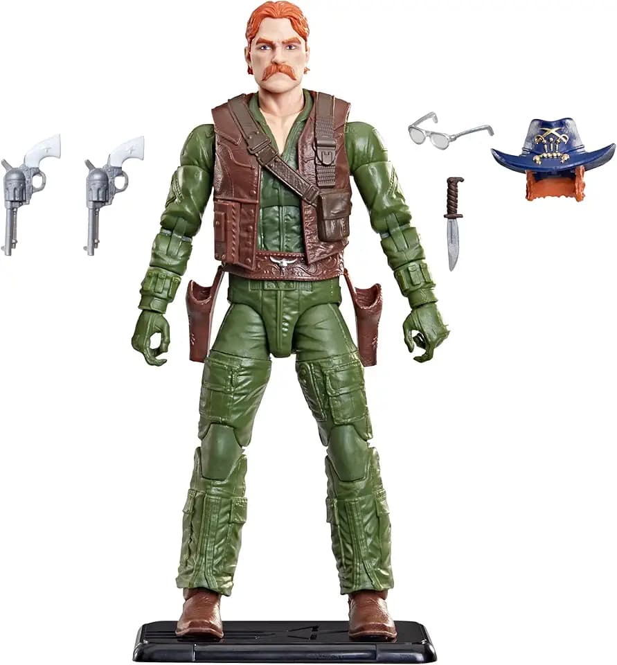 G.I. Joe Classified Series Retro Cardback William Wild Bill Hardy, Collectible 6 Inch Action Figure Set with 6 Accessories