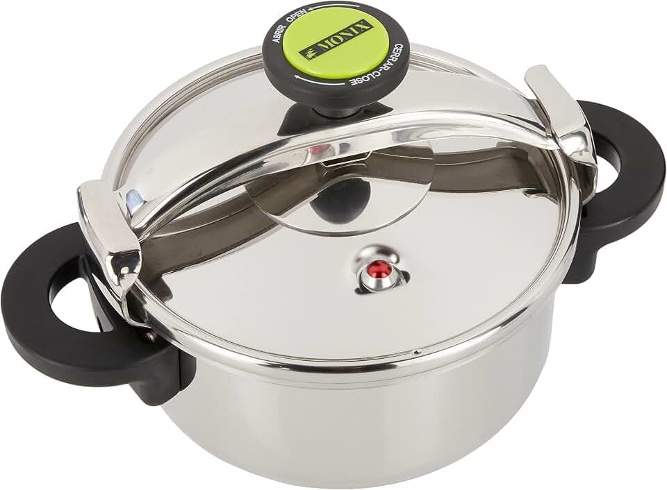 Monix Classica traditioneller Schnellkochtopf 4 litros schwarz/edelstahl