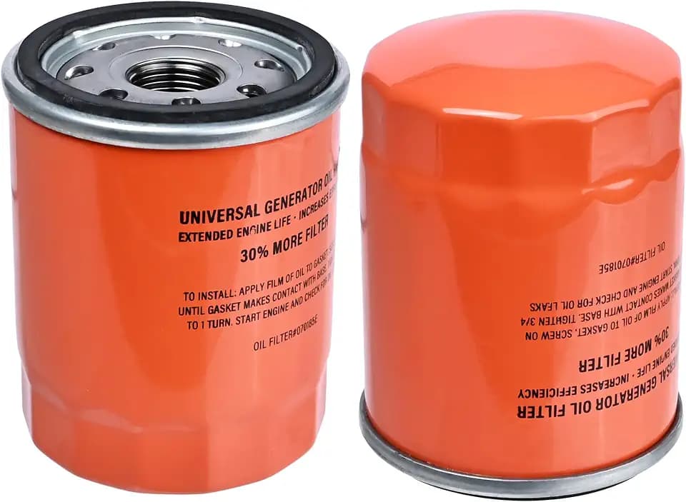 2 Pack 070185ES Oil Filter Fit For Generac 8kw-24kw Guardian Home Standby Portable Air Cooled Generator 90mm High Capacity