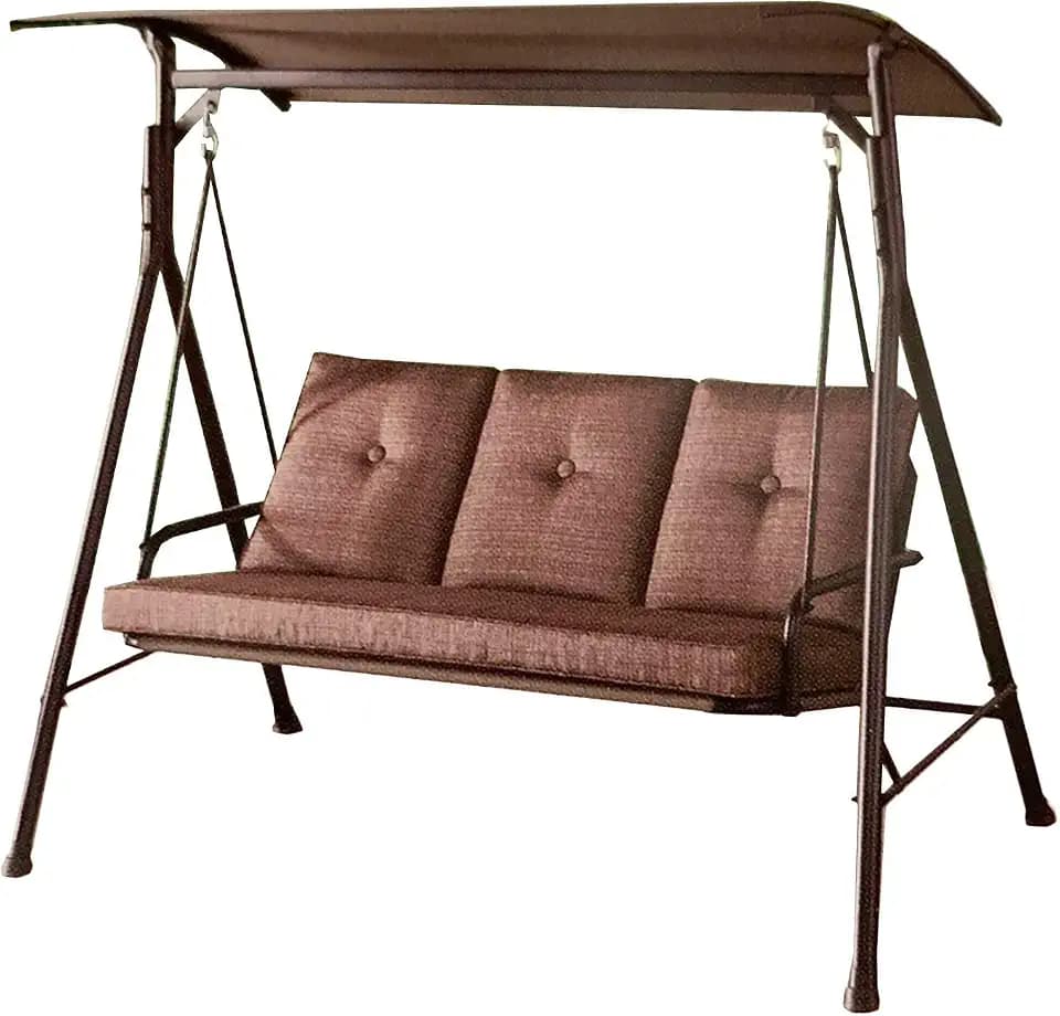 Garden Winds Replacement Canopy Top Cover for The Monterey Swing - Standard 350 - Brown