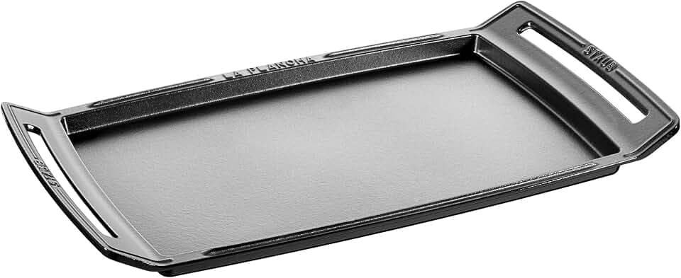 STAUB Grillplatte aus Gusseisen, 47 x 24,9 cm