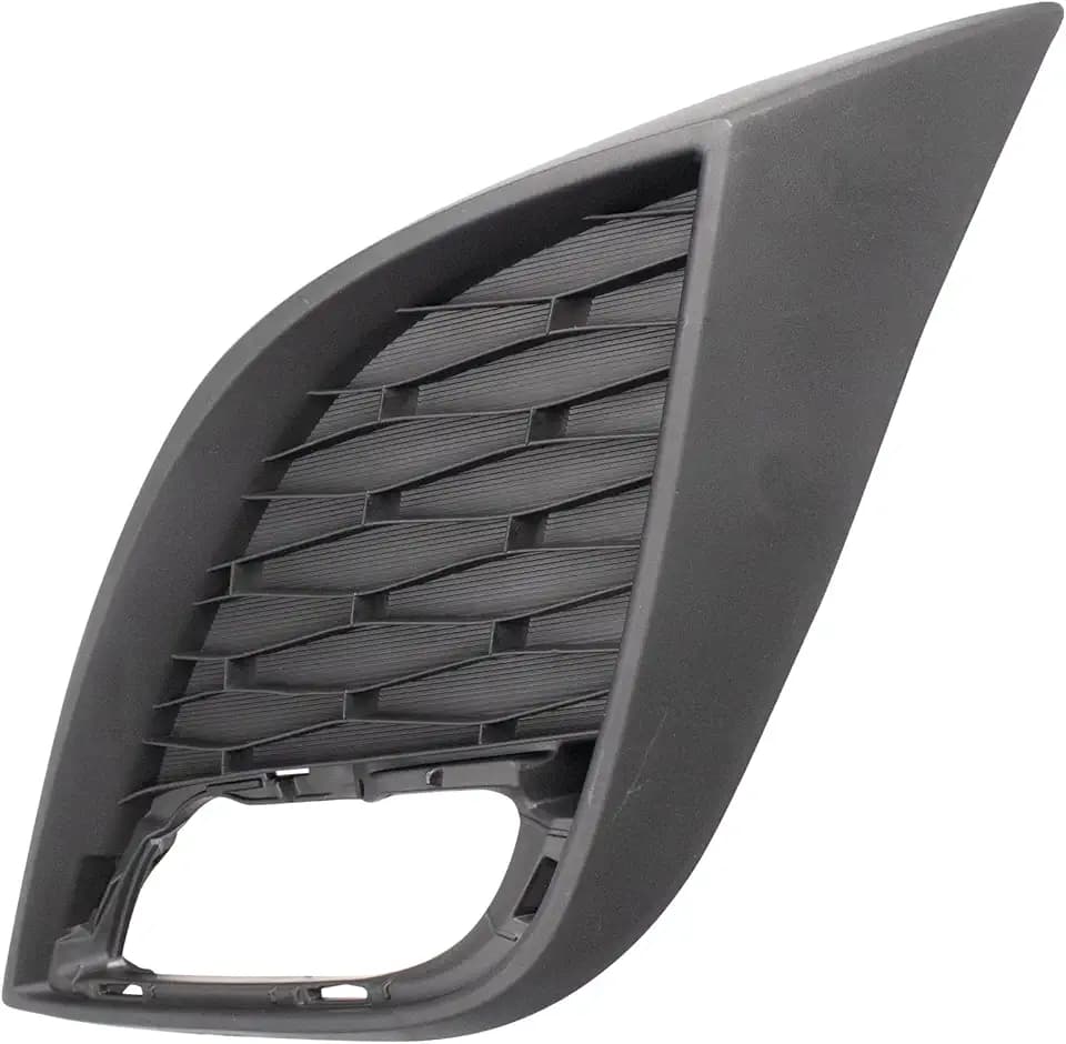 TRQ Front Left Fog Light Bezel Black Drivers Side