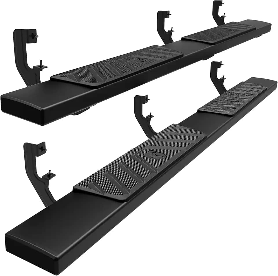 Tyger Auto 6" Riser Running Boards Compatible with 2019-2026 Chevy Silverado GMC Sierra 1500; 2020-2026 2500 3500HD (Not Fit 19 LD) | Double Cab | TG-RS6C60238 | Side Step Rails Nerf Bars