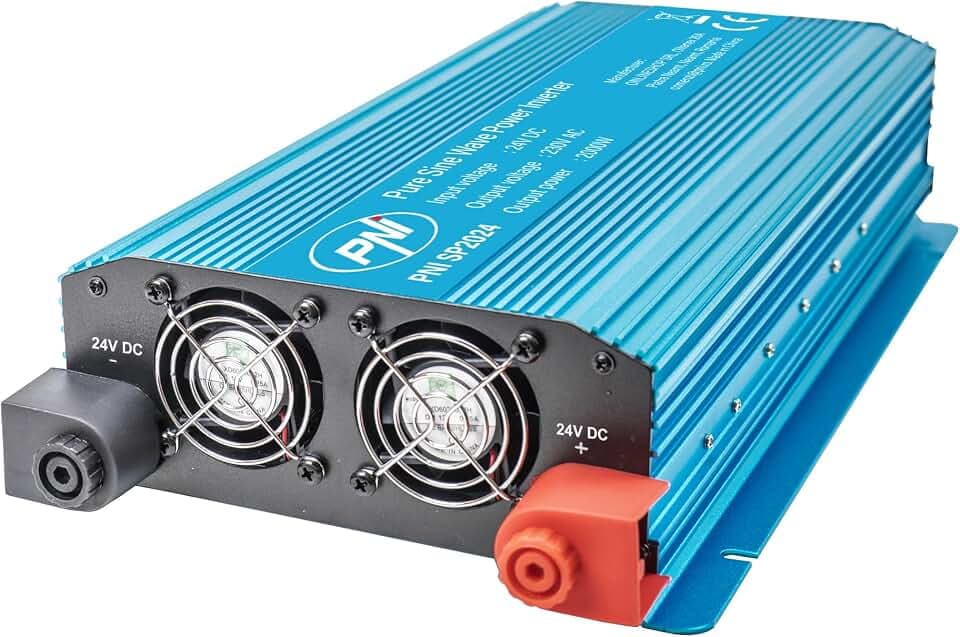 Spannungswandler PNI SP2024 24 V, 230 V, 2000 W Leistung, Reine Sinuswelle
