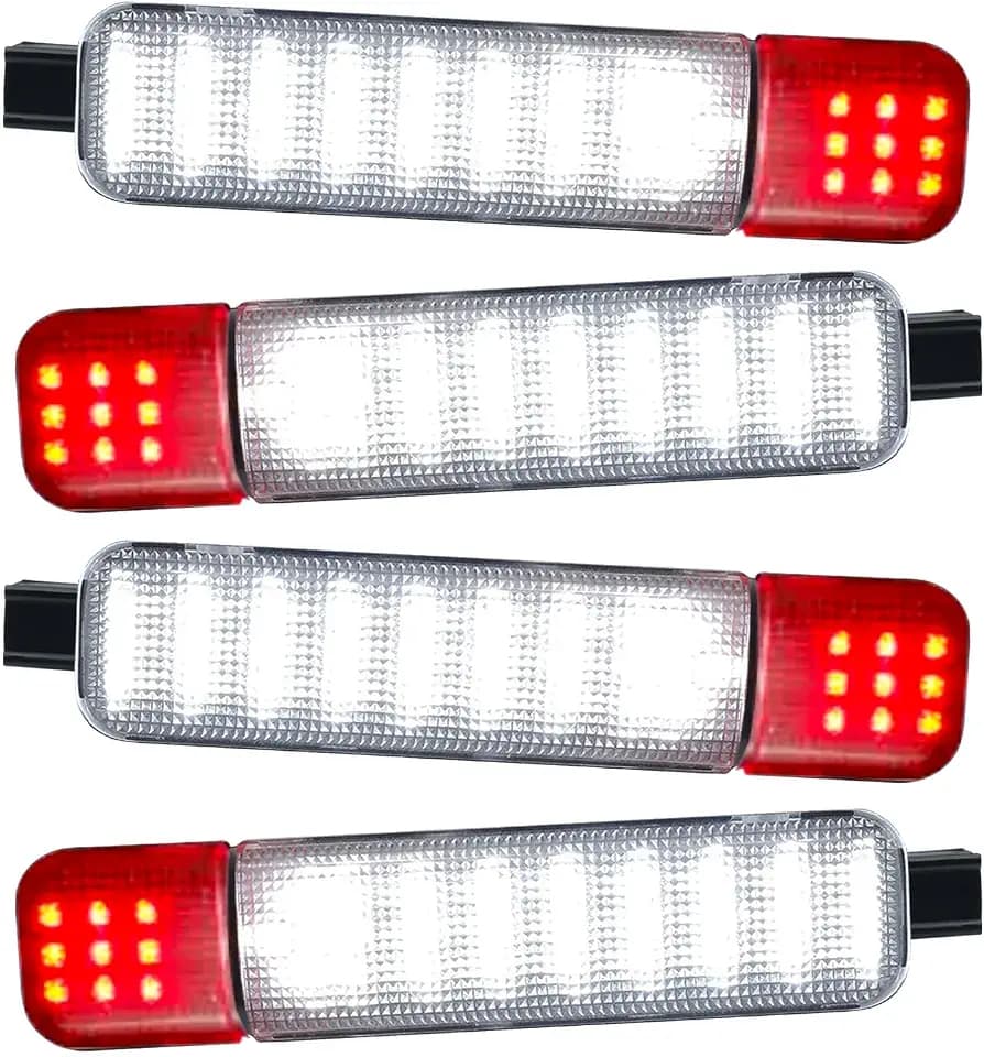 Led Interior Door Courtesy Light Compatible with 1999-2006 Silverado Sierra 1995-1999 C/K 1500 2500 3500 Suburban Tahoe Avalanche 1999-2006 Yukon Escalade Warning Light 4pcs