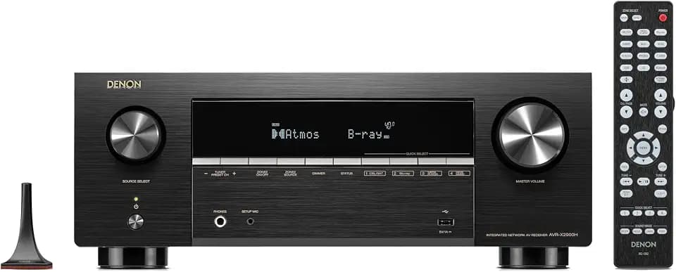 Denon AVR-X2900H 7.2 Channel AV Receiver, 95W x 7, Wi-Fi, Bluetooth