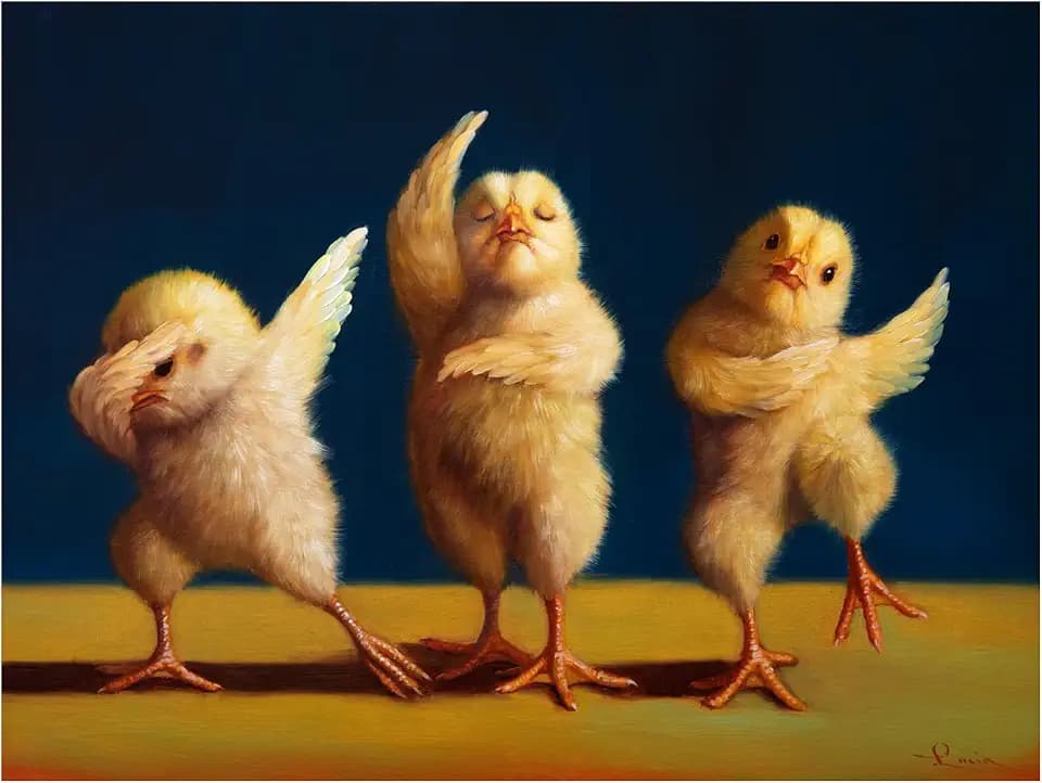 Trademark Fine Art Canvas Wall Art - Lucia Heffernan 'Dancer Chicks' Wall Art for Living Room, Bedroom, or Office Décor