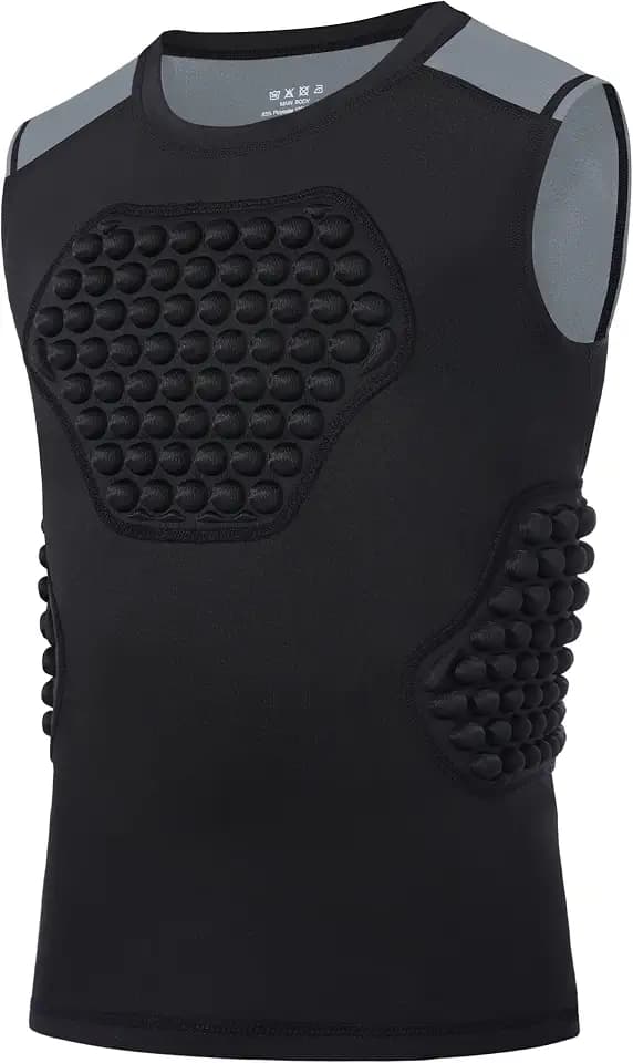 Roadbox Youth Baseball Chest Protector Padded Compression Shirt Heart Guard