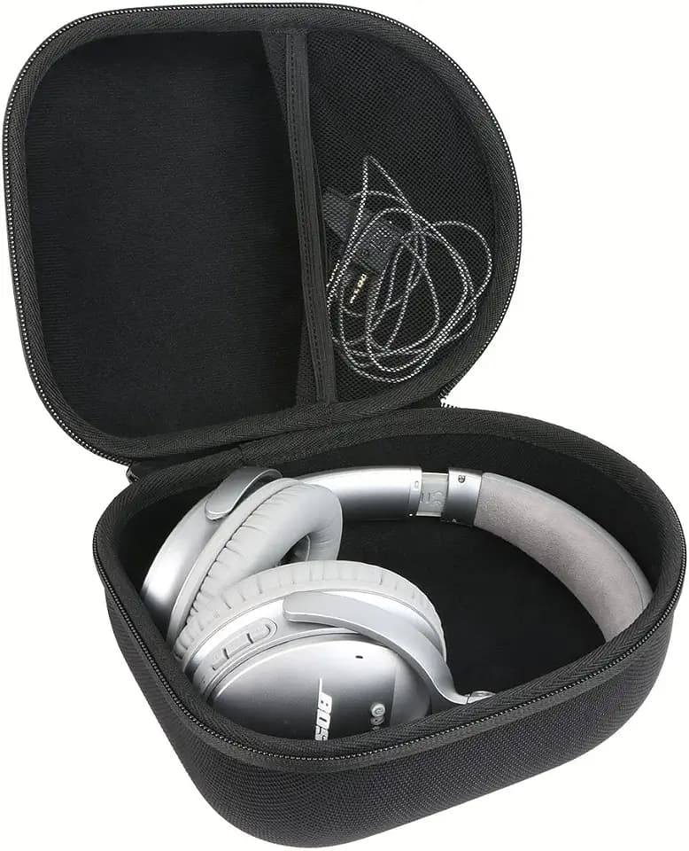 Khanka Hard Case for Audio-Technica ATH-M50X/M20X Studio Headphones,black2
