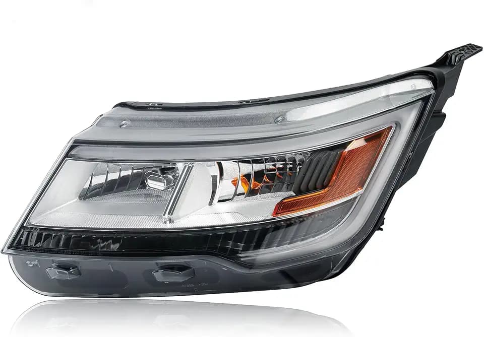 Chrome Headlights Compatible with 2016-2019 Ford Explorer