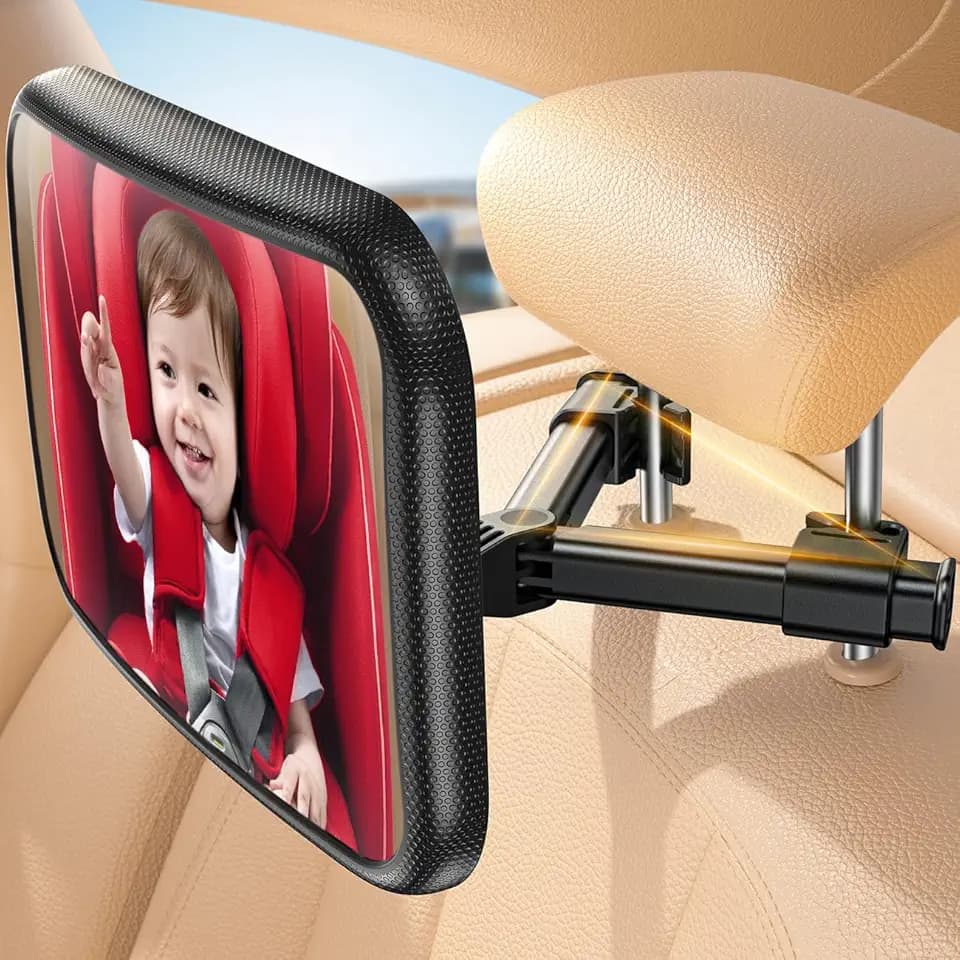 Lamicall Spiegel Auto Baby Rückbank, Autospiegel Baby Rücksitz Babyspiegel