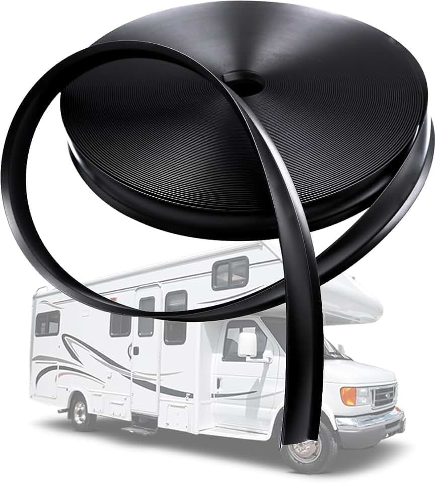 1" RV Vinyl Trim Molding Insert, 120FT RV Weather Stripping Exterior Screw Cover Trim Molding Exterior, Camper Weather Stripping Camper Trailer Roof Corner Gutter Seal Black