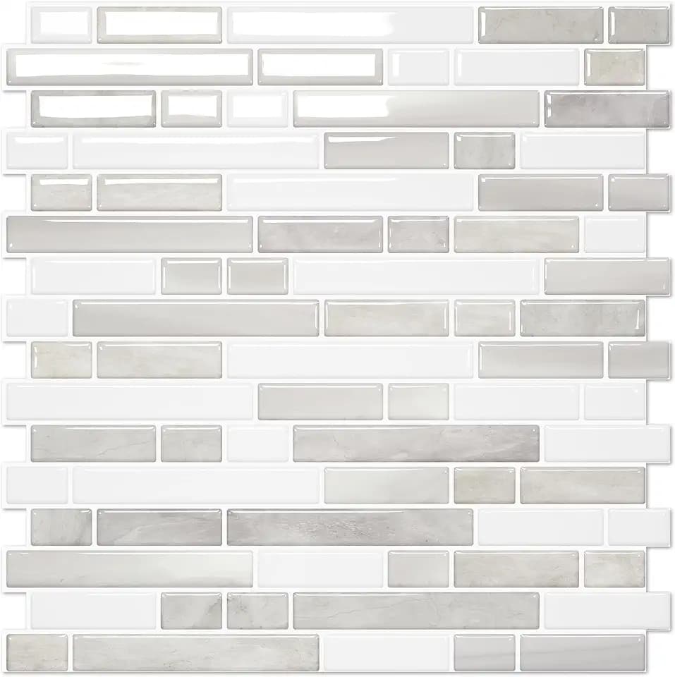 STICKGOO Thicker Peel and Stick Backsplash Tile for Kitchen and Bathroom