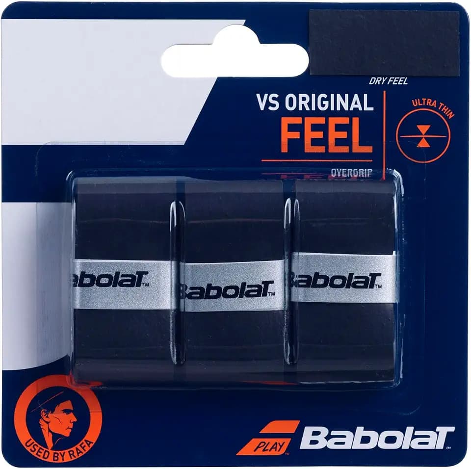 Babolat 2 Packungen mit 3 Overgrip Vs Original schwarz
