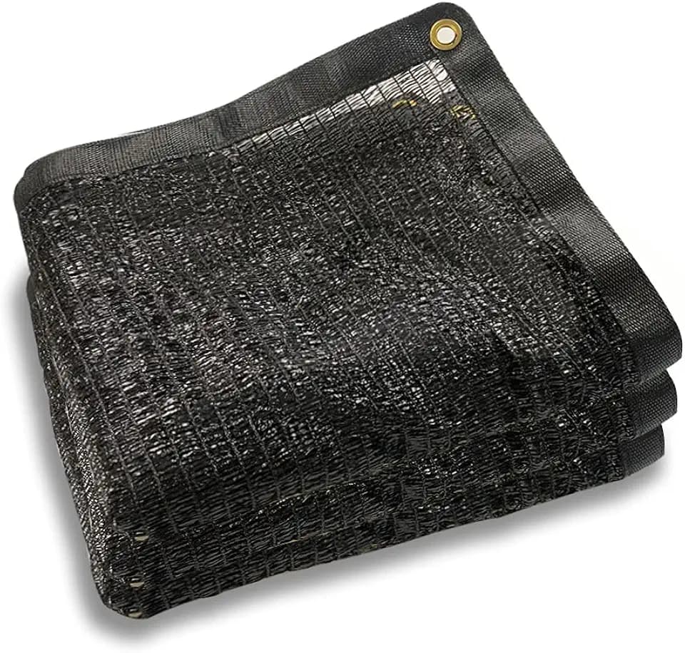 POYEE 40% 6.5ftx6.5ft Black Shade Cloth