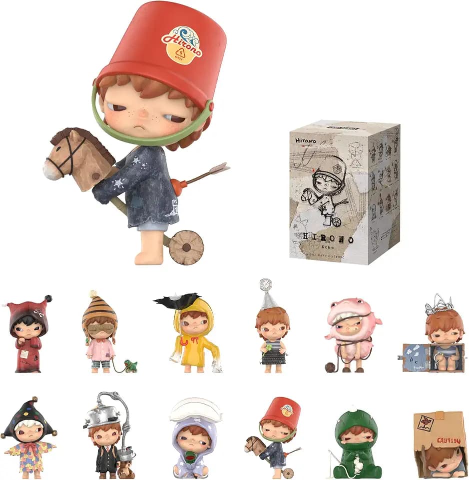 POP MART Hirono Echo Series Figures, Hirono Blind Box Figures, Random Design Action Figures Collectible Toys Home Decorations, Holiday Birthday Gifts for Girls and Boys, Single Box