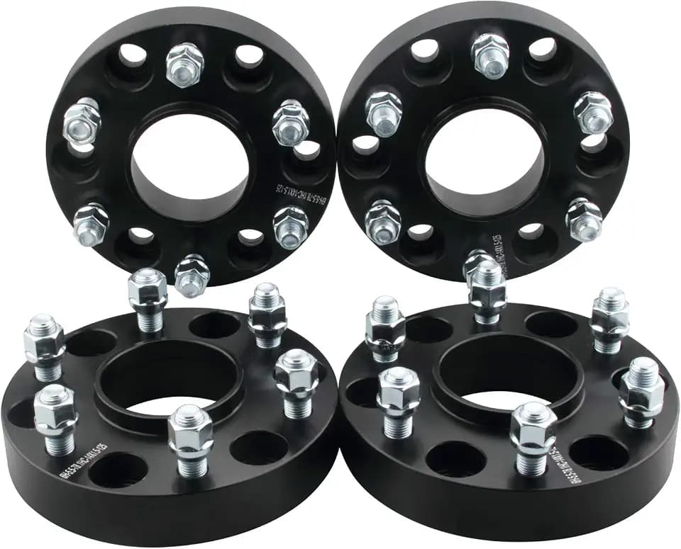 4pc Forged 6x5.5 Hubcentric Wheel Spacers 1 Inch M14x1.5 Studs 78.1mm Hub