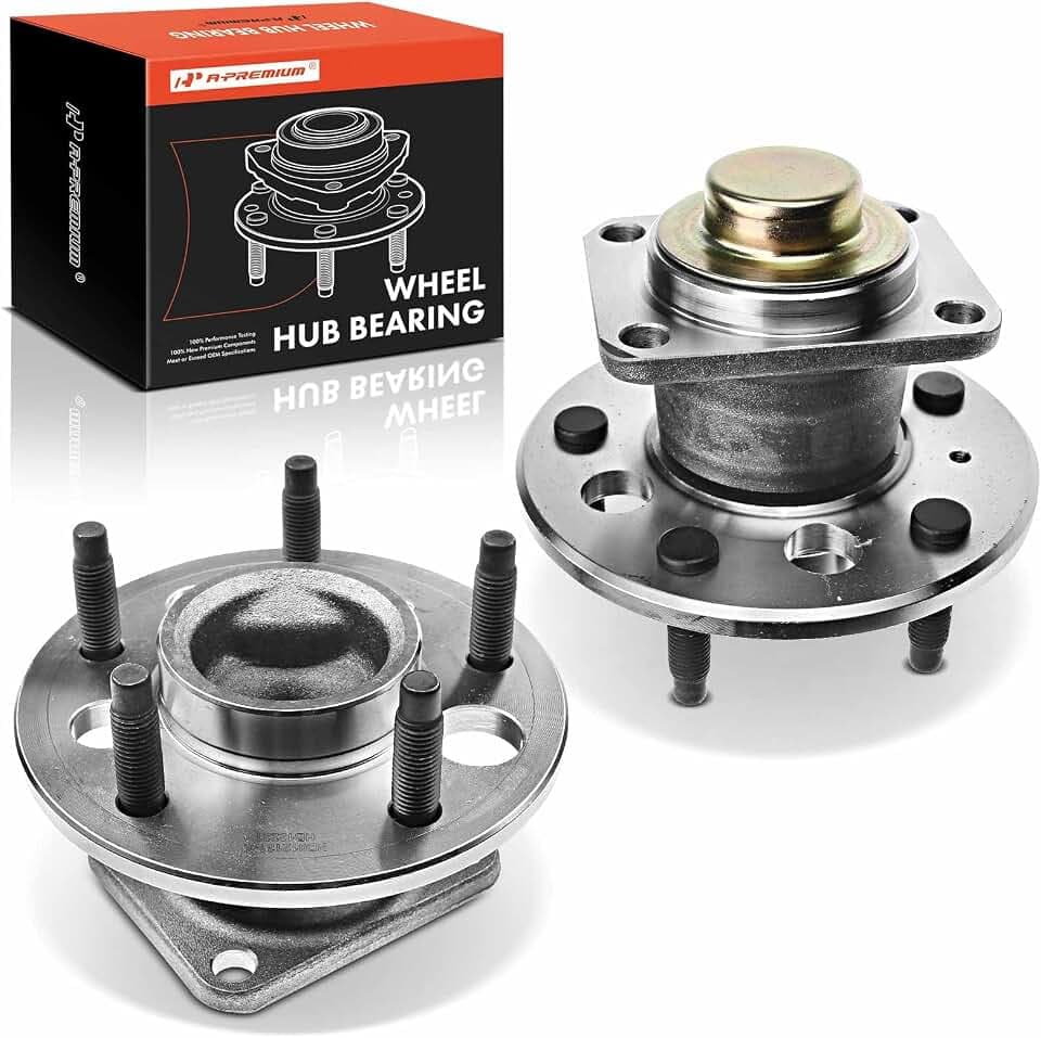 A-Premium 2 x Rear Wheel Bearing and Hub Assembly with 5-Lug
