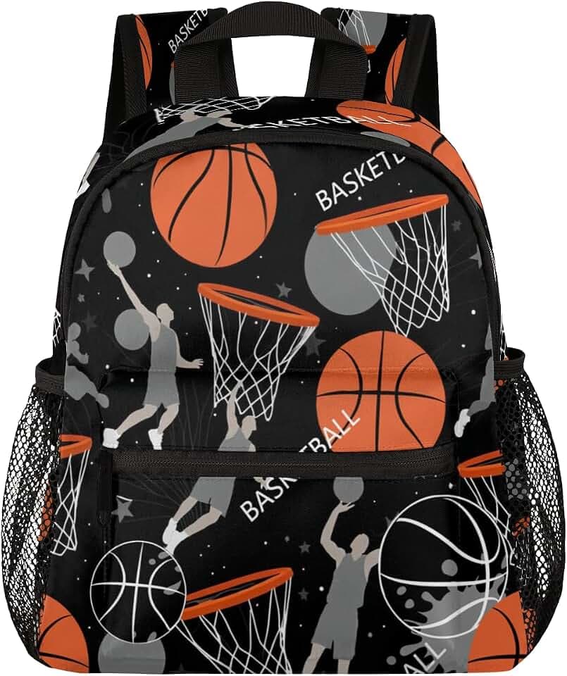 OSAM SPACE Basketball Player Backpack for Boy Cool Dunk Small Backpack 12 Inche for Kids,Toddler Back pack with Chest Strap