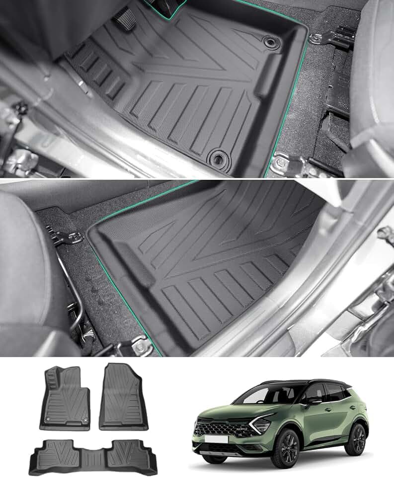 GAFAT Kompatibel mit Kia Sportage NQ5 Hybrid 2022-2026 2027 Fussmatten, Facelift Sportage V HEV Hybrid 2025 Fußmatten, TPE Allwetter Original 3D Scannen Hoher Rand 5-7cm [Nicht für PHEV]
